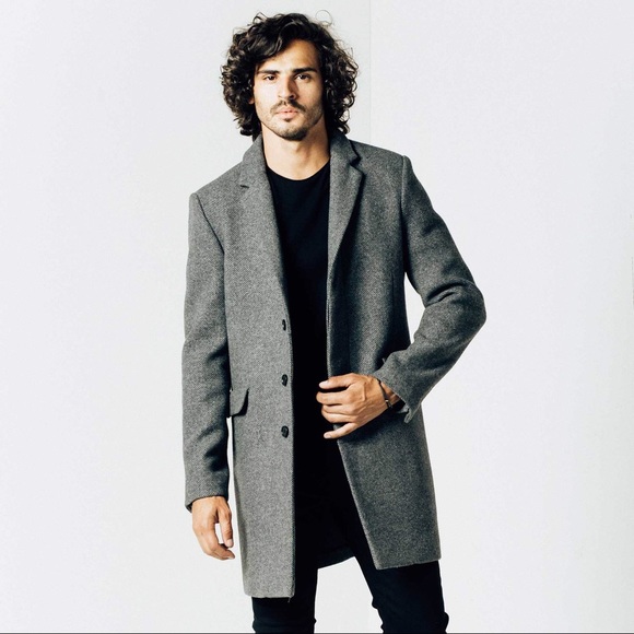 gray wool jacket mens